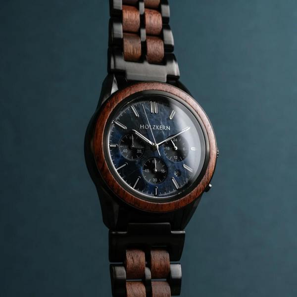 HOLZKERN | Space Dust Night Sky Herren Chronograph